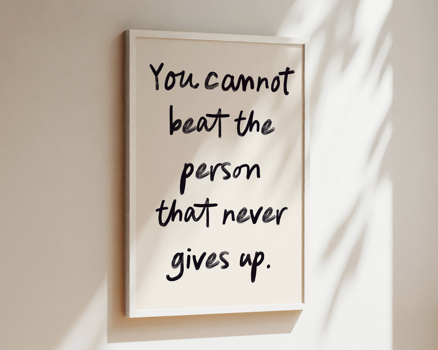 Never Gives Up Wall Art Print