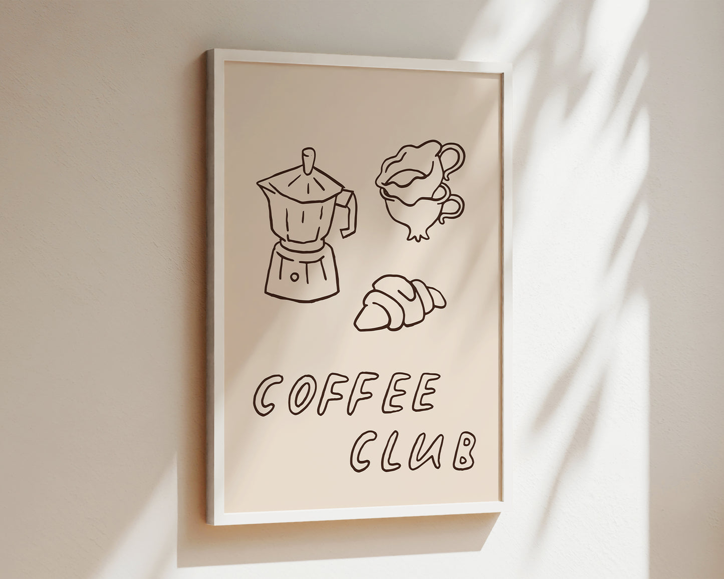 Coffee Club Dainty Wall Art Print