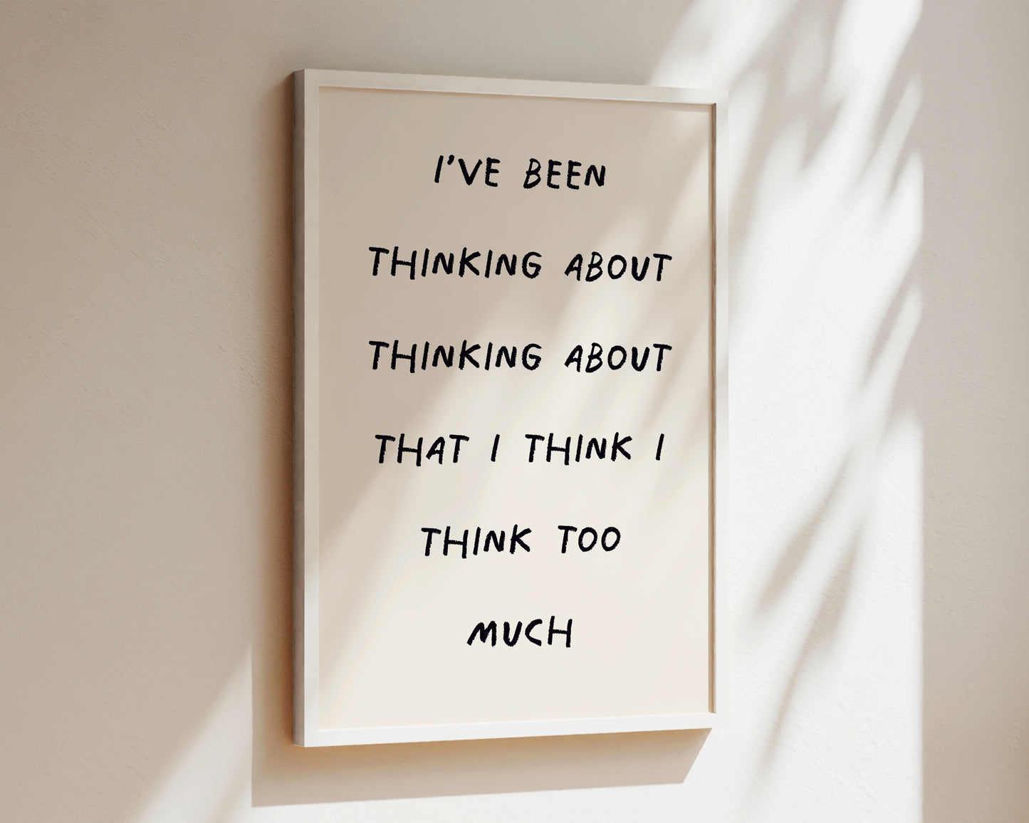 Thinking About Thinking Wall Art Print