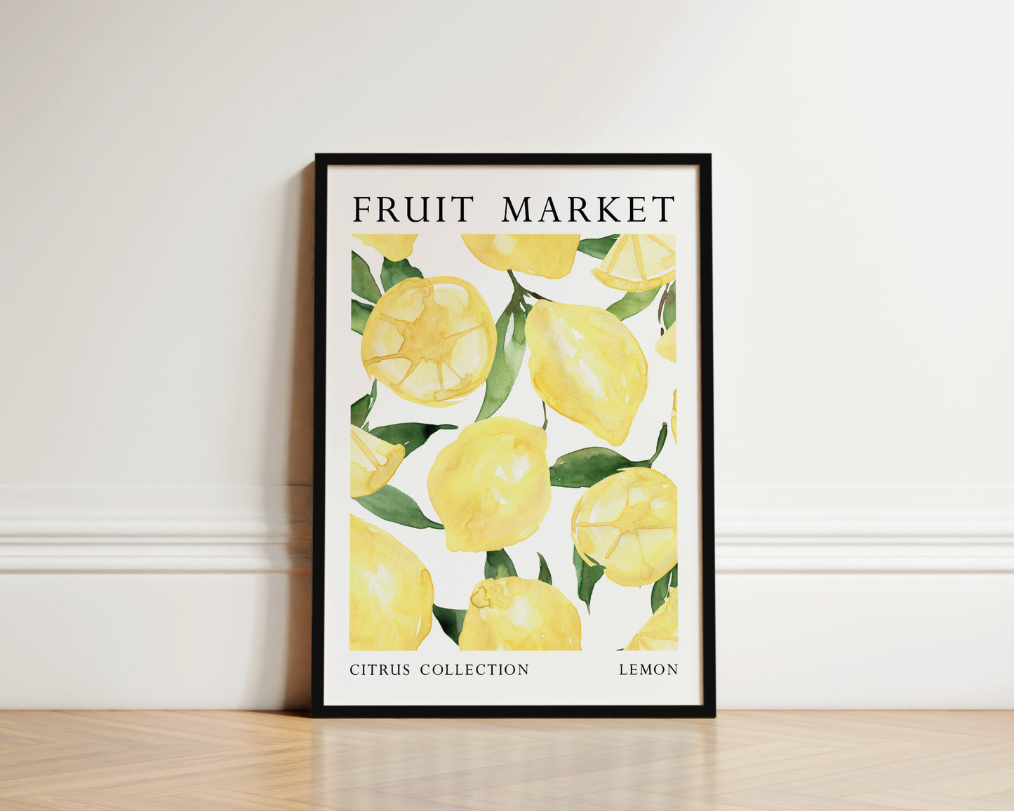 Fruit Market Lemon Art Wall Art Print