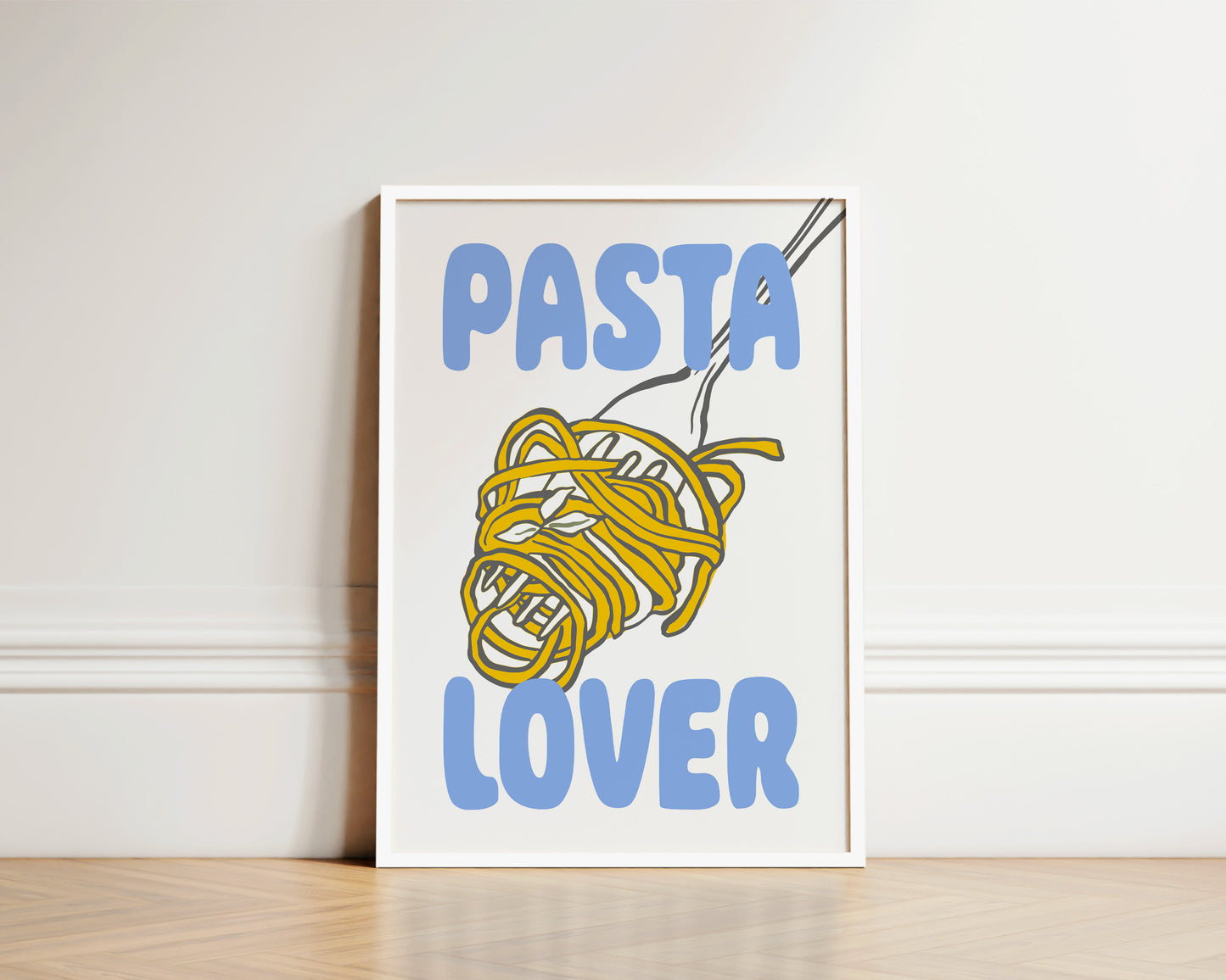 Pasta Lover Fork Wall Art Print
