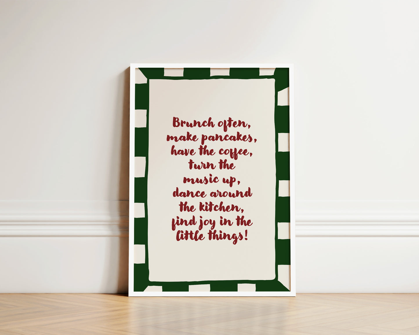 Brunch Often Quote Wall Art Print