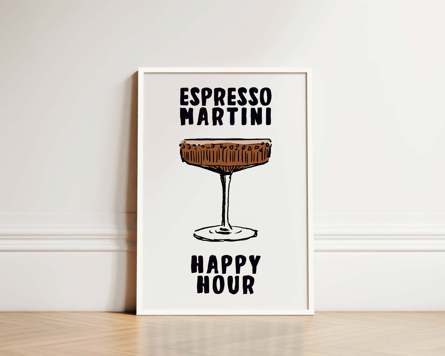 Espresso Martini Happy Hour Wall Art Print