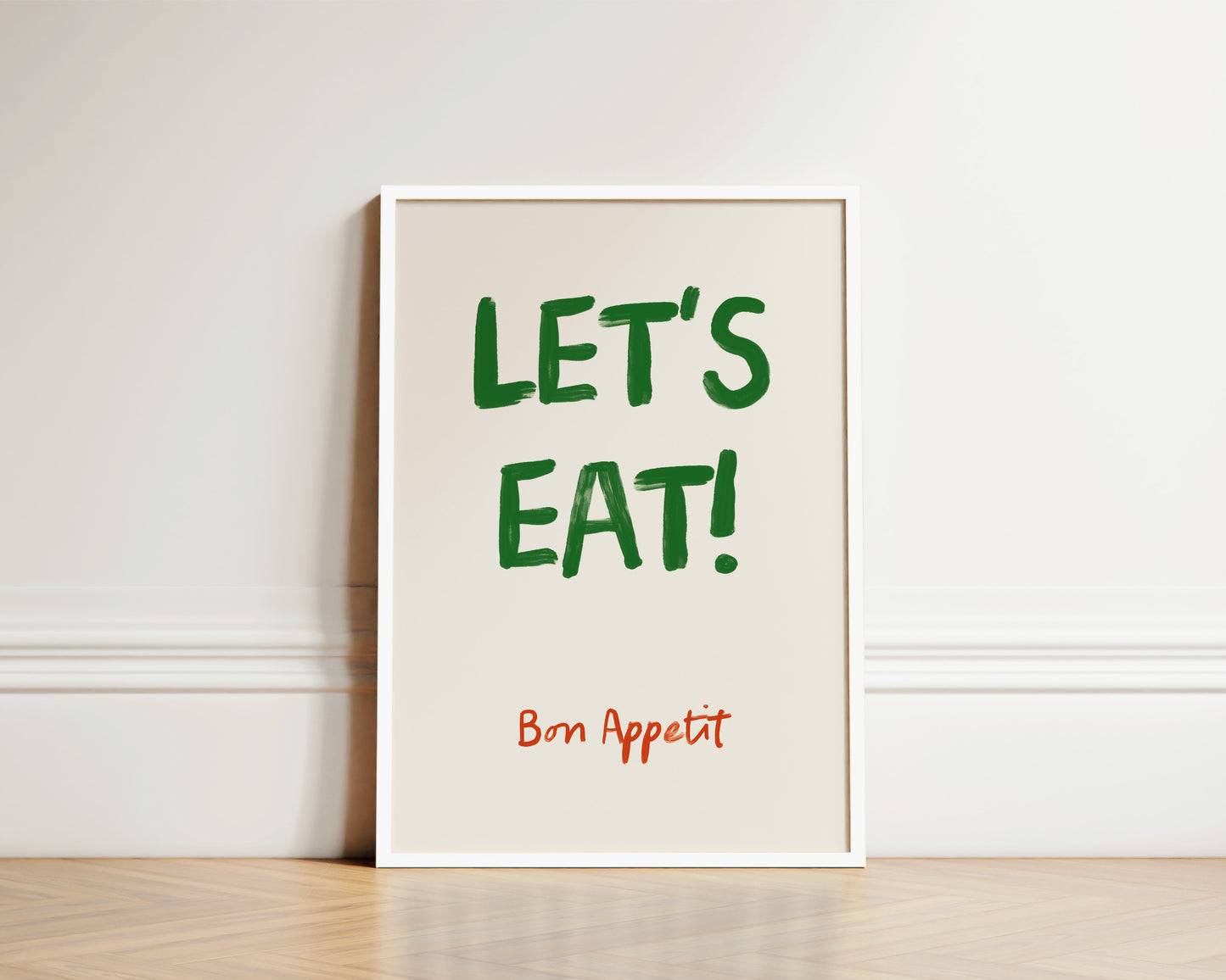 Let's Eat Green Wall Art Print