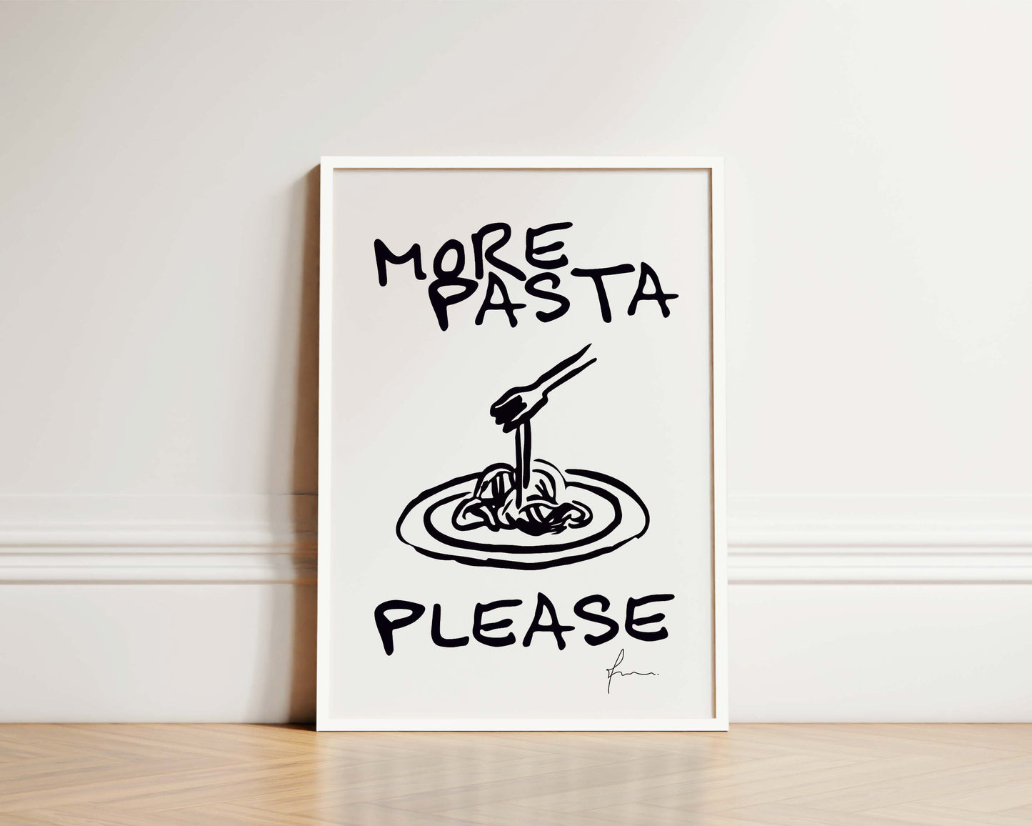 More Pasta Please Wall Art Print