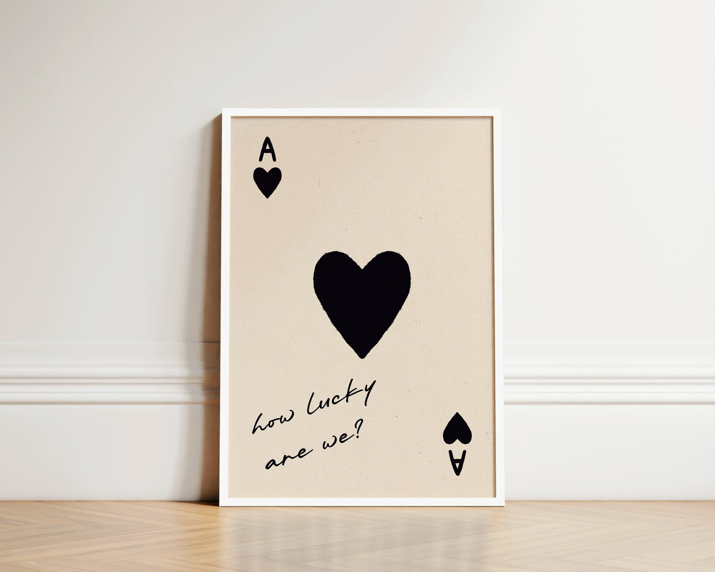 How Lucky Are We Print In Black