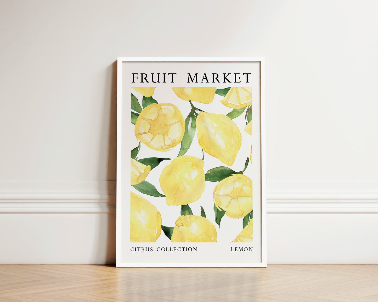 Fruit Market Lemon Art Wall Art Print