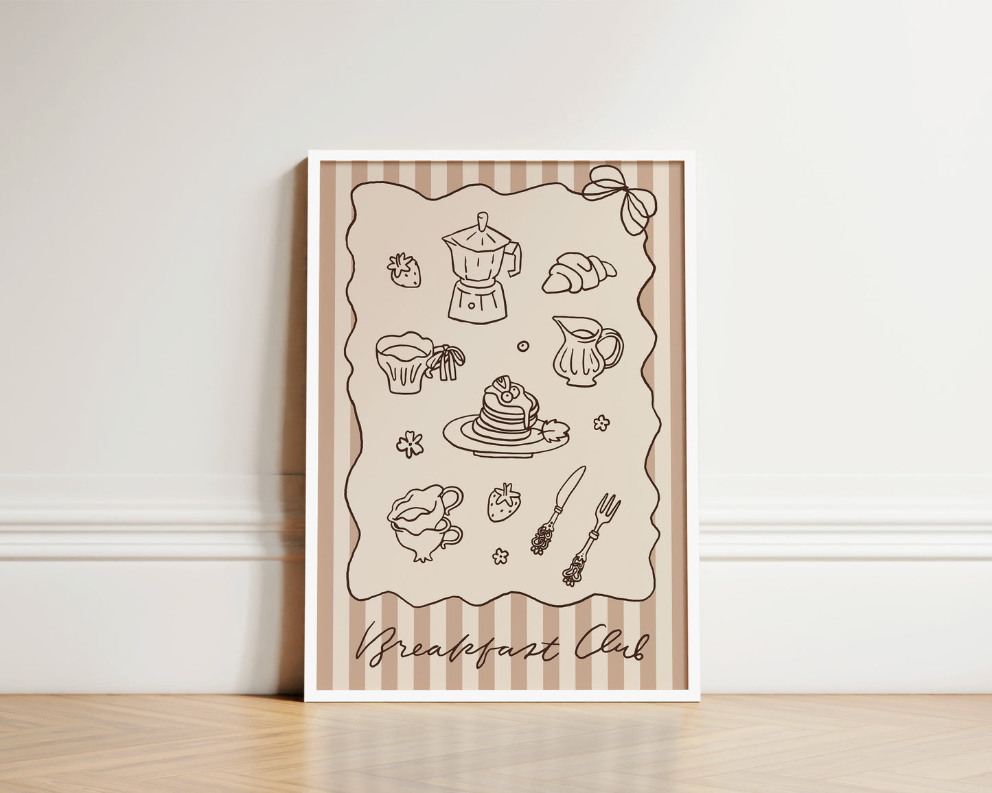 Breakfast Club Stripes Wall Art Print