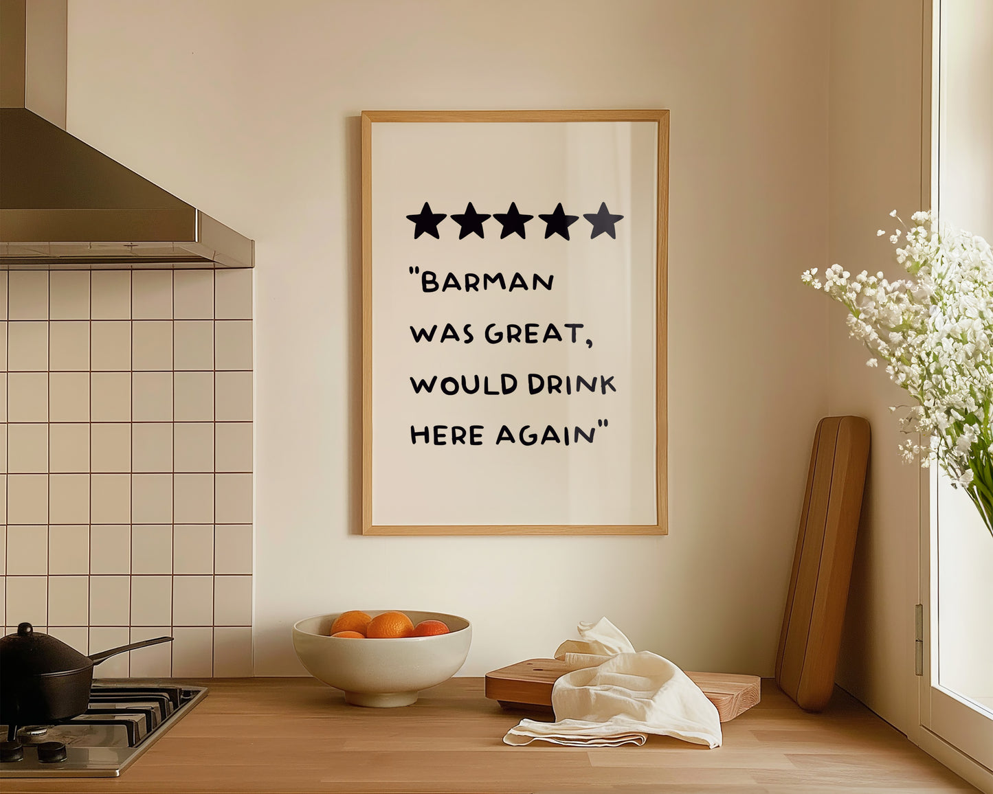 Barman Was Great Wall Art Print