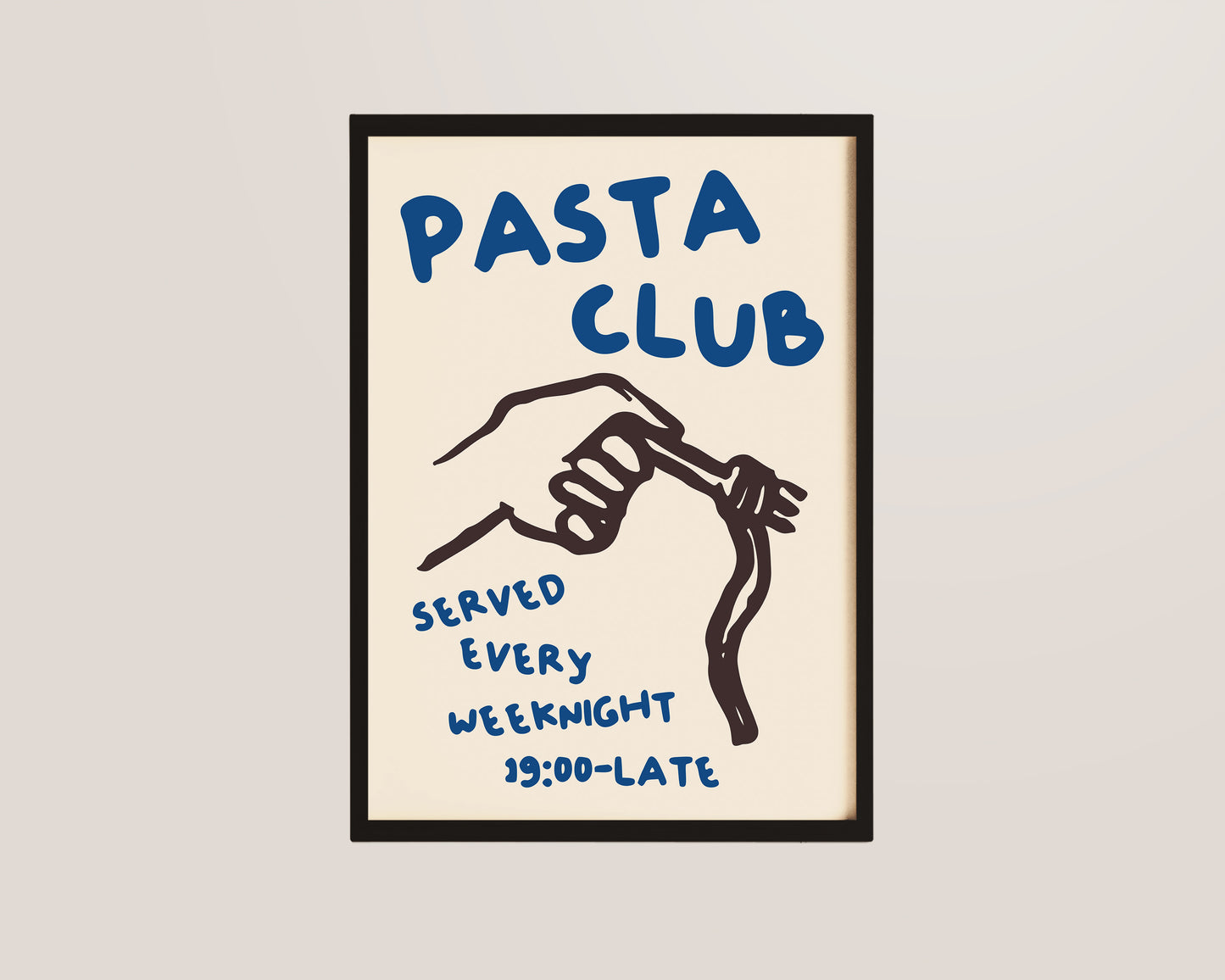 Pasta Club Blue Print