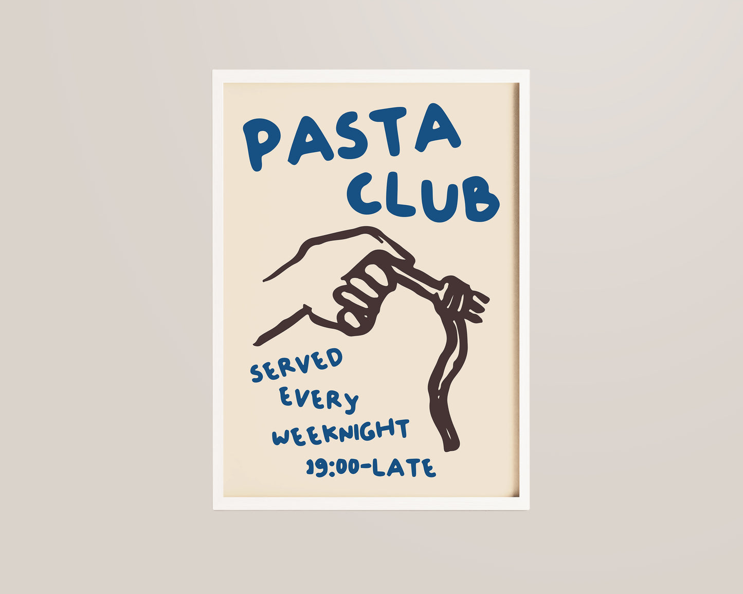 Pasta Club Blue Print