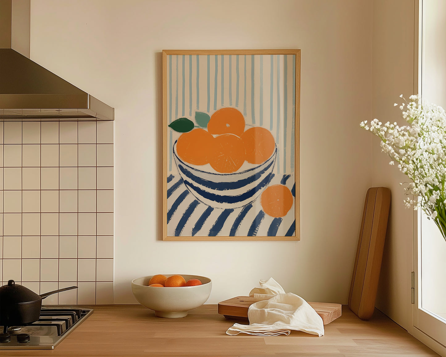 Bowl Of Oranges Wall Art Print