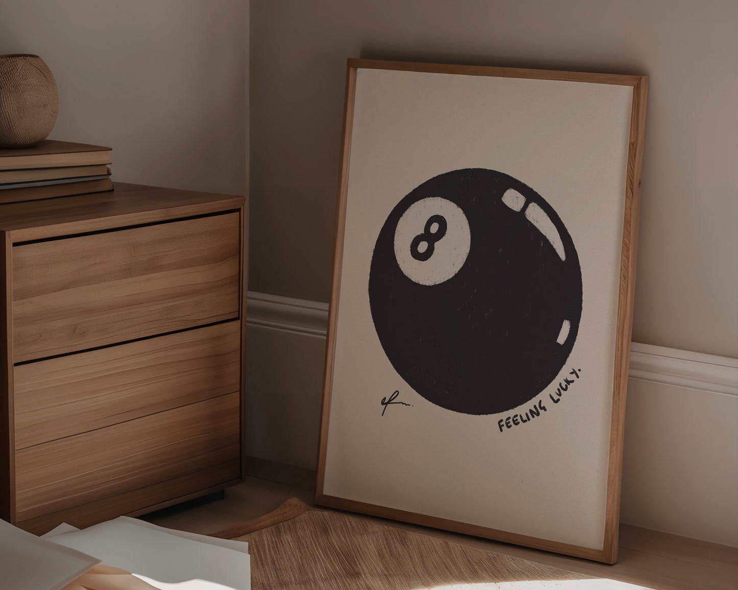 Feeling Lucky 8 Ball Print