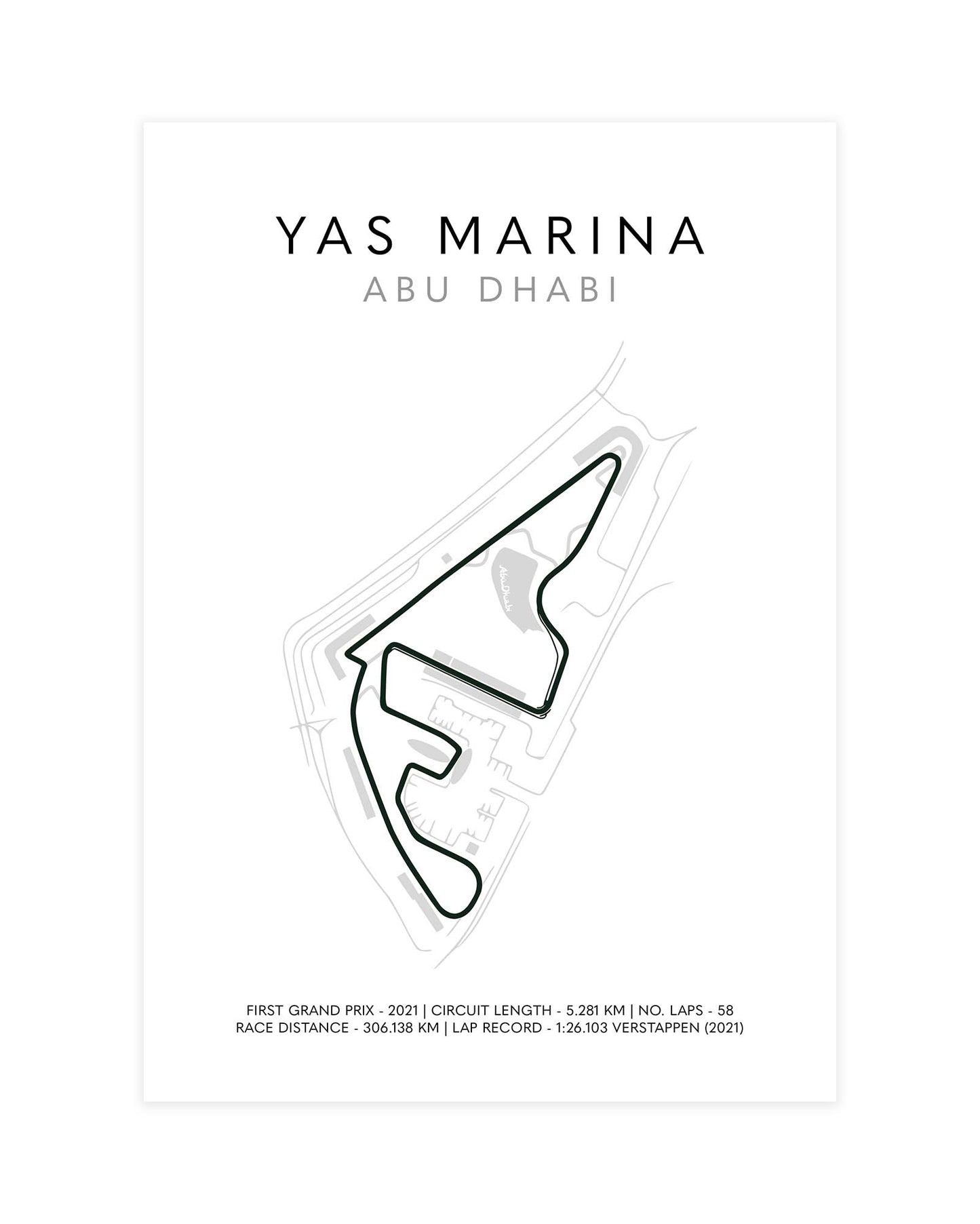 F1 Abu Dhabi Grand Prix Poster