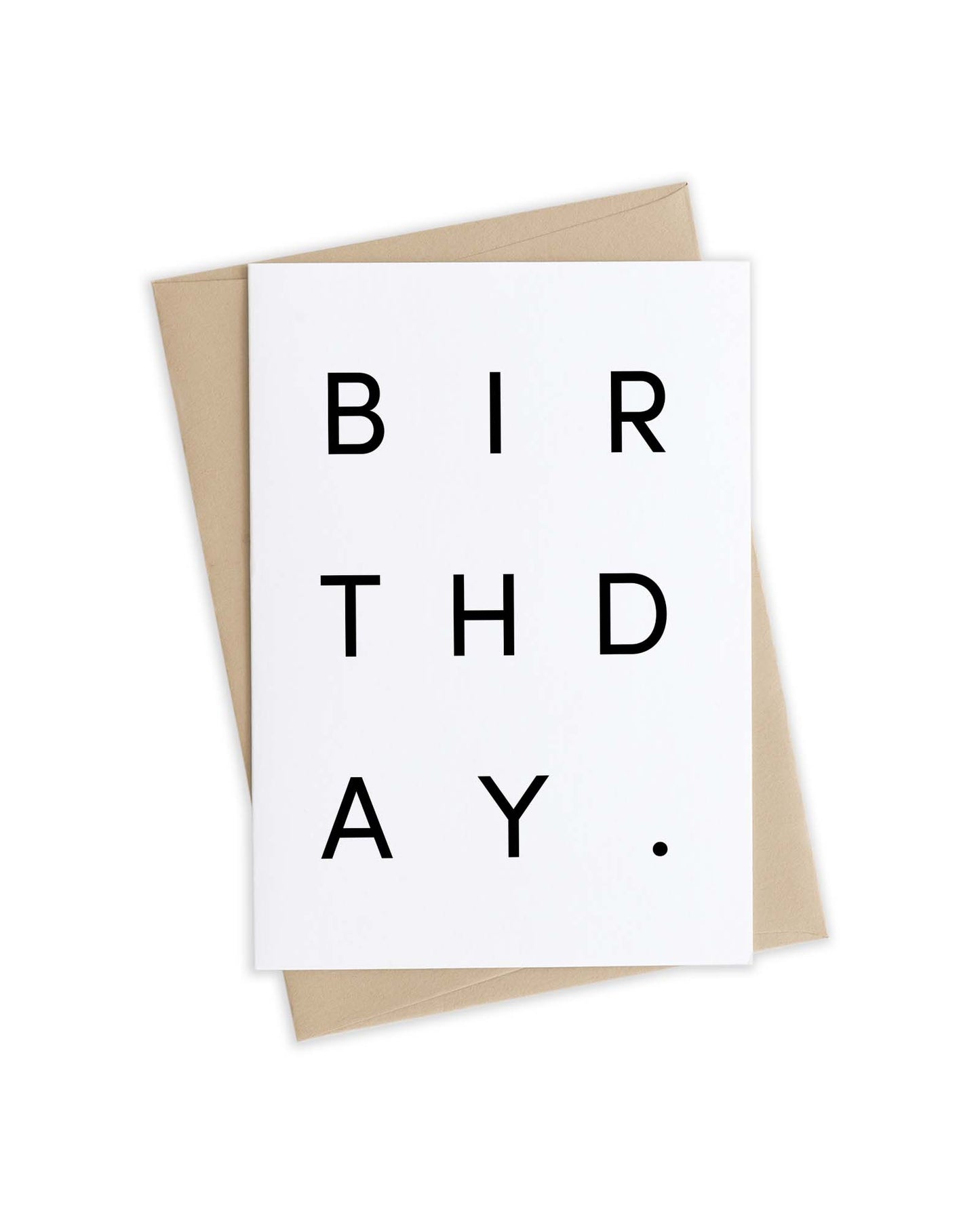 Bold Lettering Birthday Card
