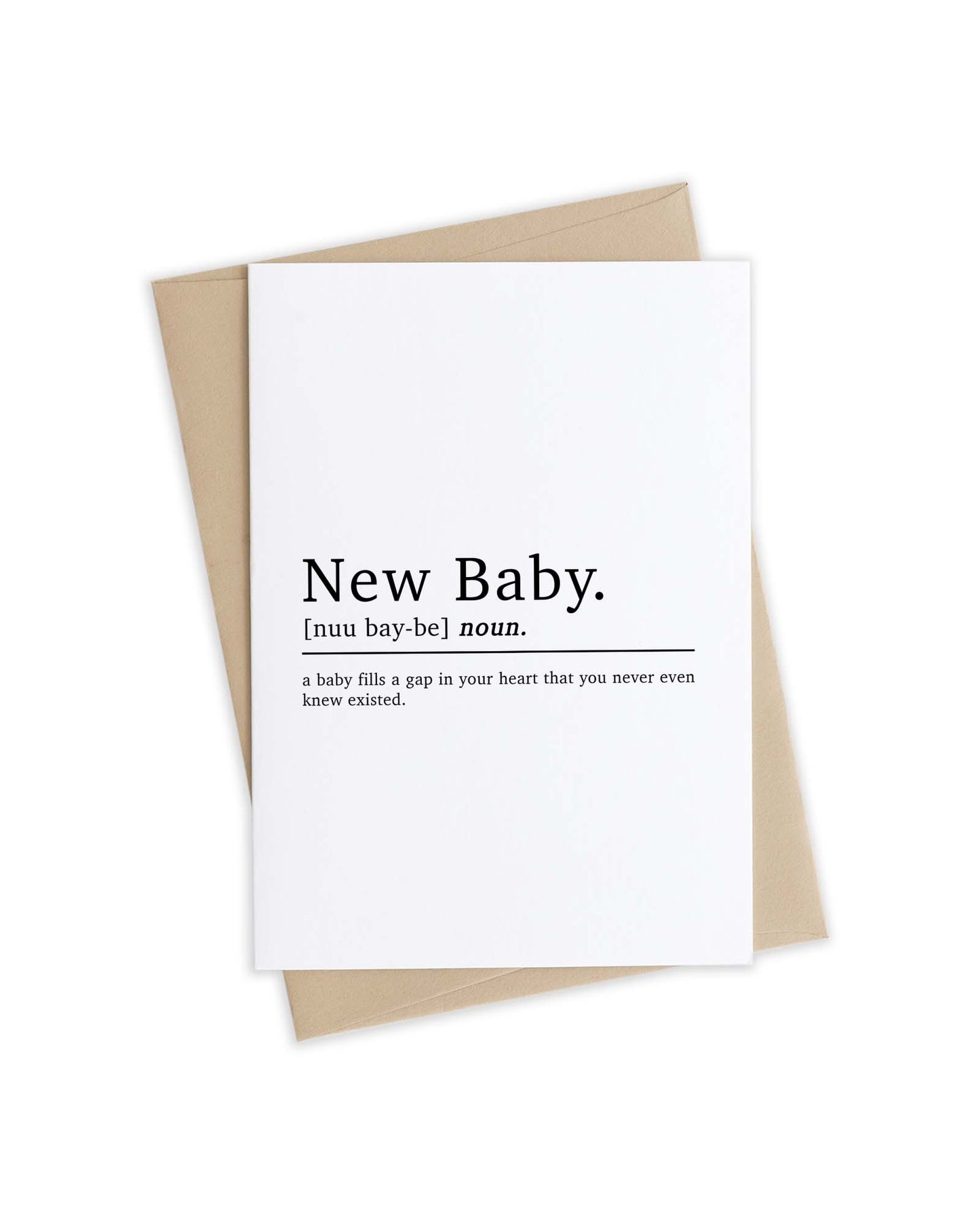 New Baby Definition Greetings Card