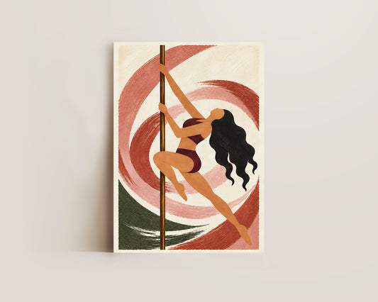 Pole Spin Art Print