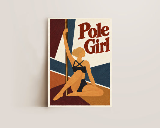Pole Girl Art Print