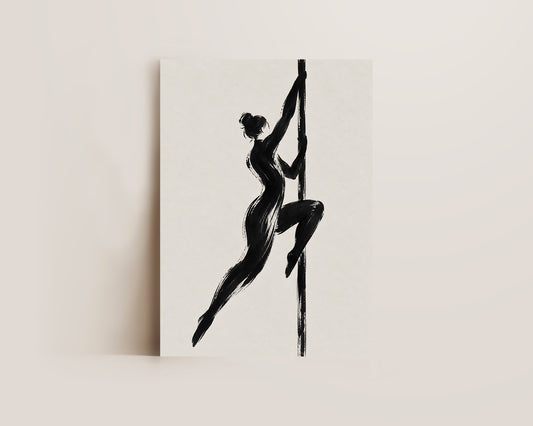 Pole Ascent Art Print