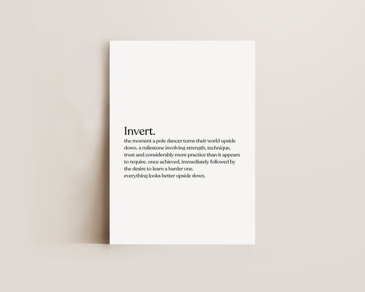 Invert Definition Print