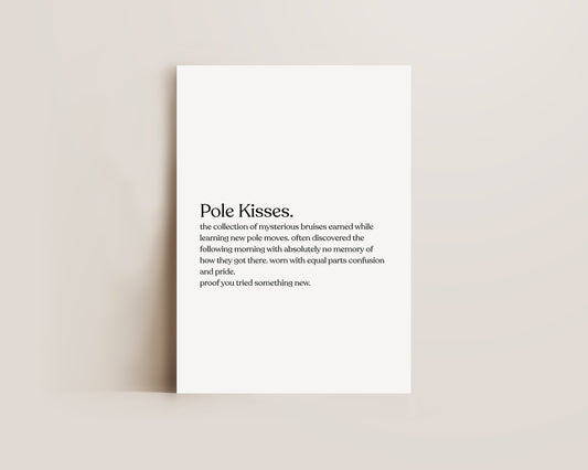 Pole Kisses Definition Print