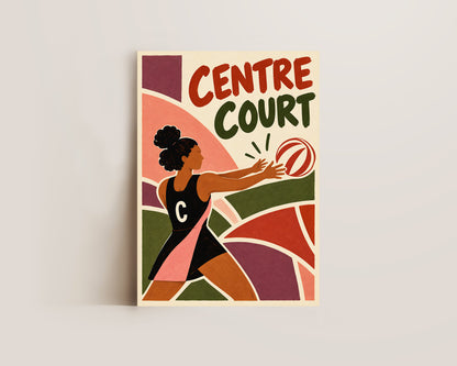 Centre Netball Print