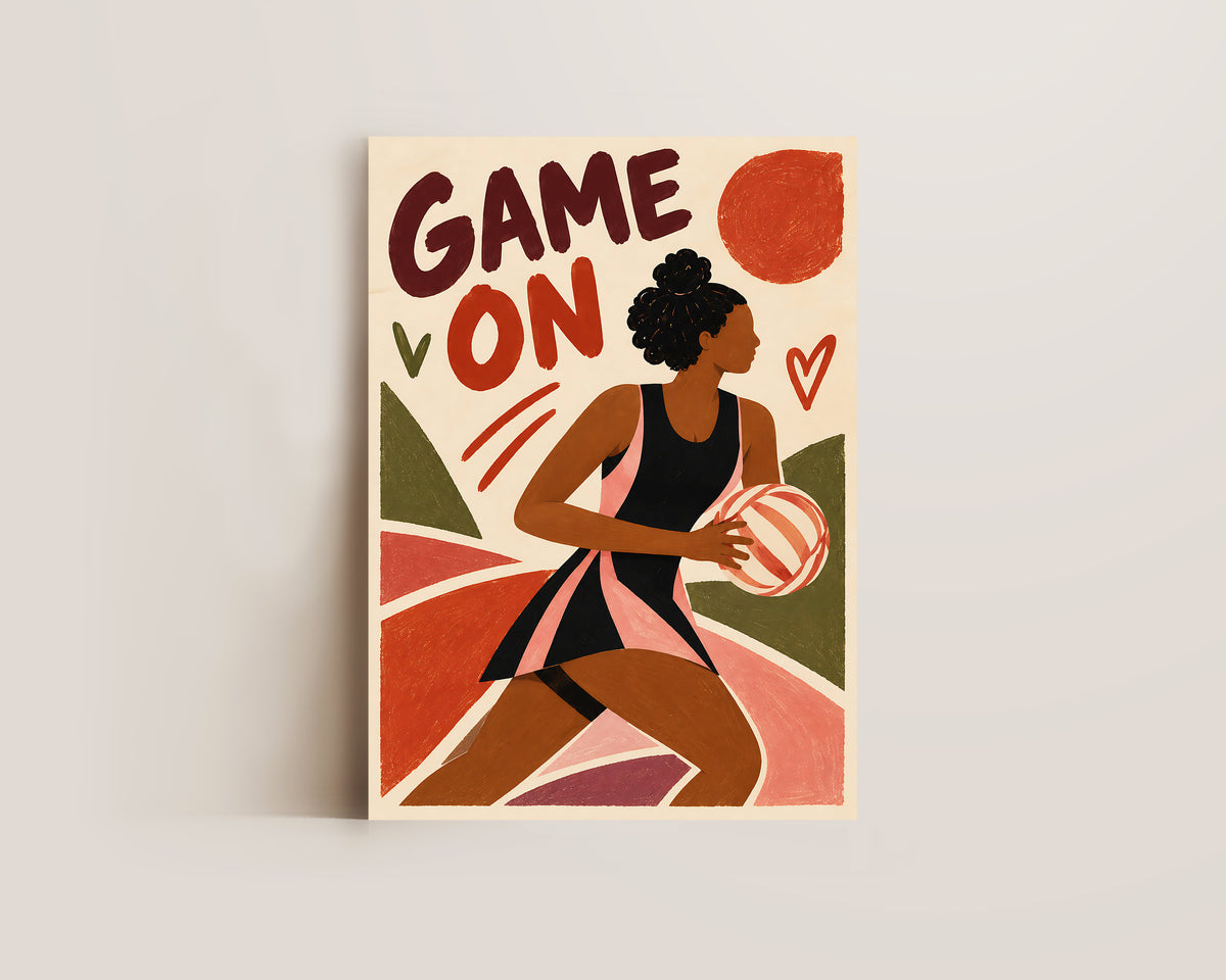 Game On Netball Print