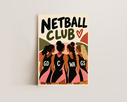 Netball Club Print