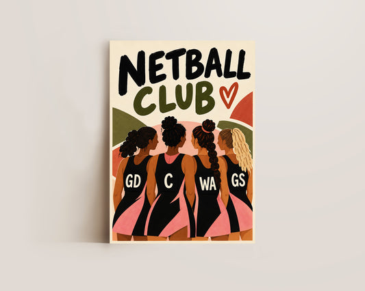 Netball Club Print