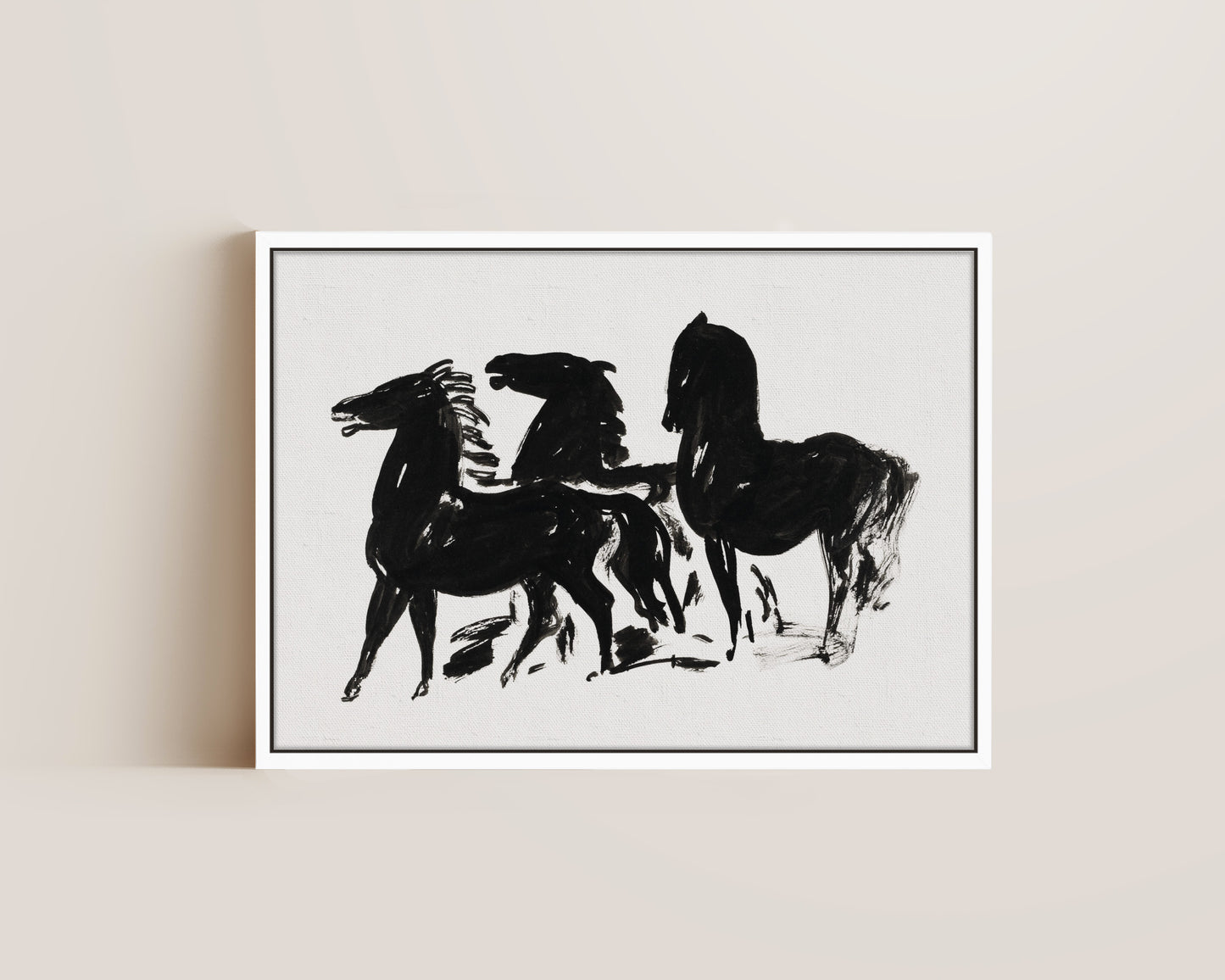 Three Horses Canvas