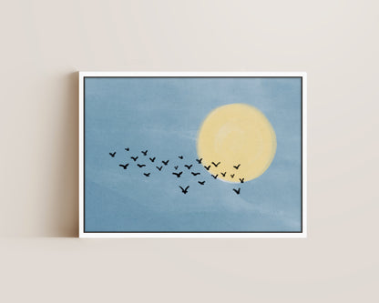 Birds Flocking Canvas