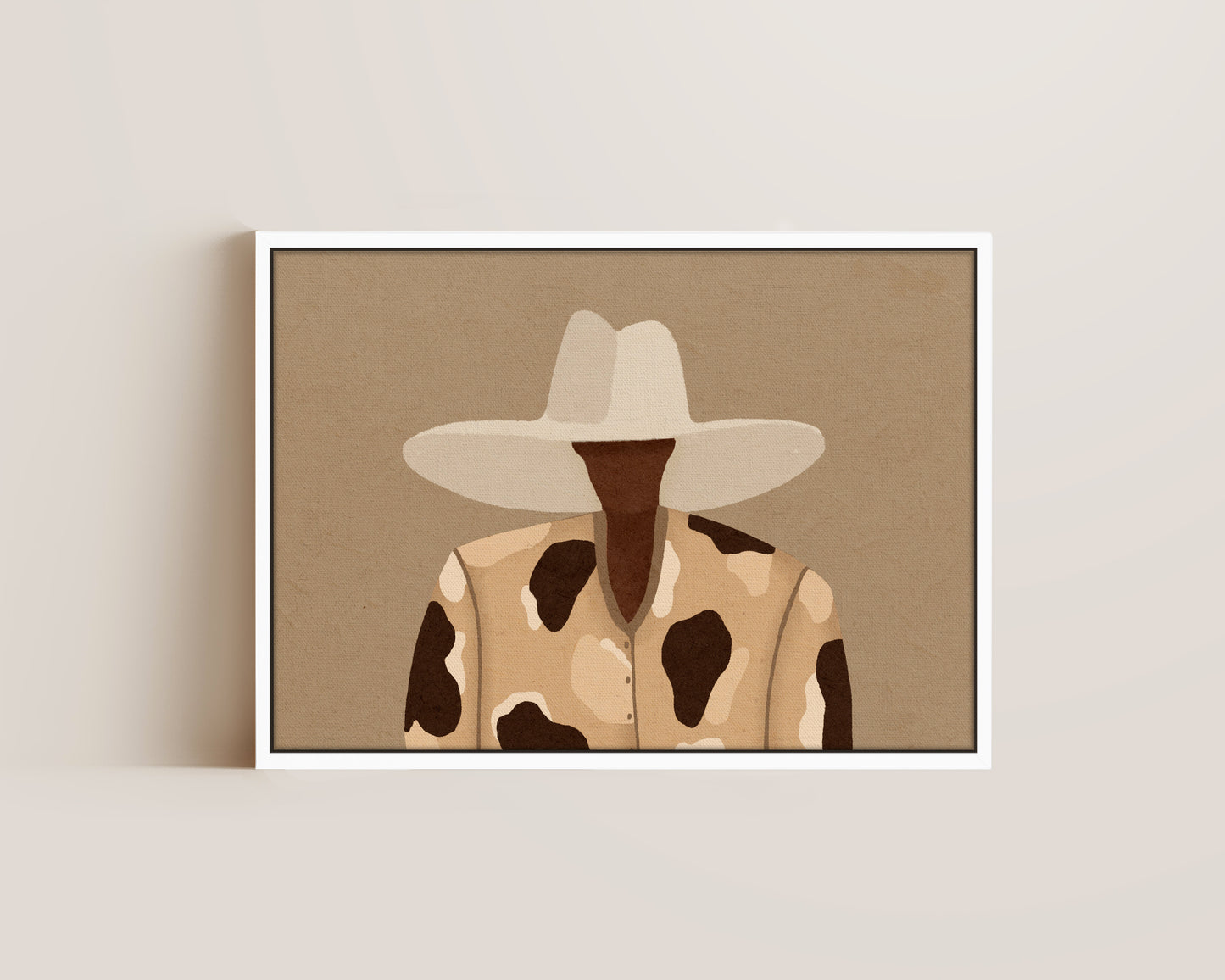 Cow Print Chic Canvas