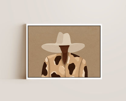 Cow Print Chic Canvas