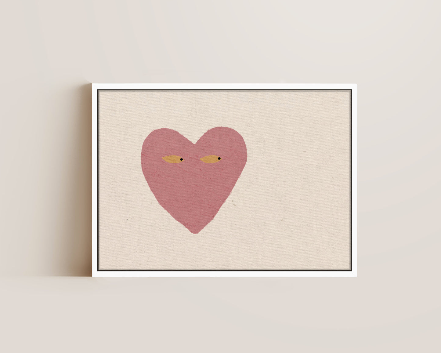 Dusty Pink Side Eye Canvas
