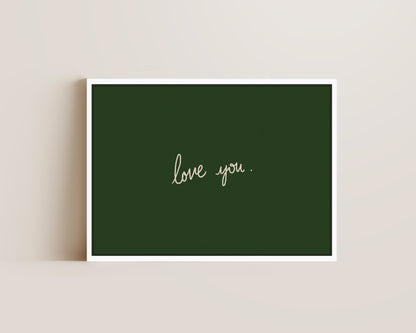Love You Canvas