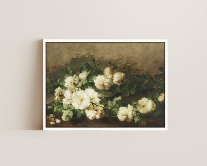 White Roses Canvas