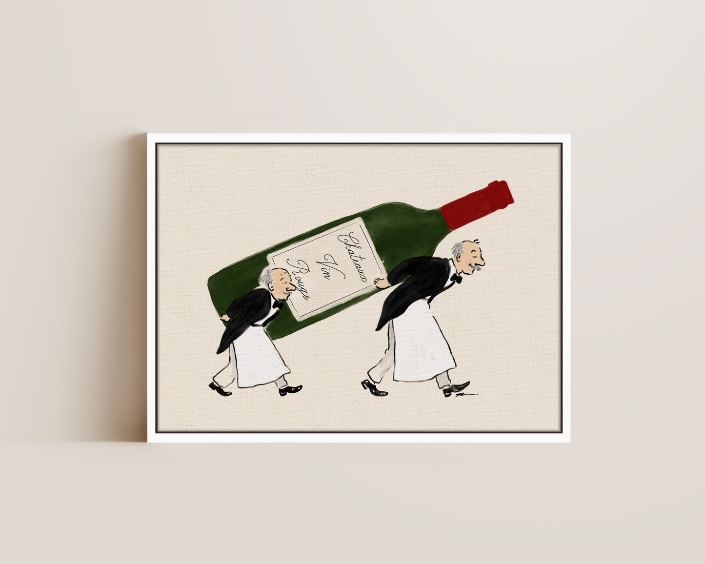 The Wine Waiters Canvas