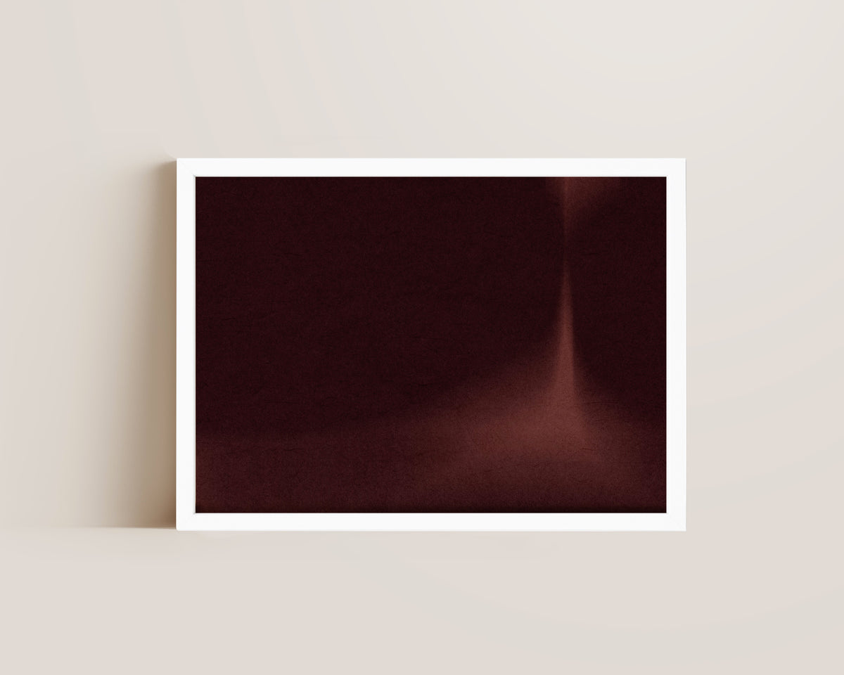 Burnt Red Abstract Wall Art Print