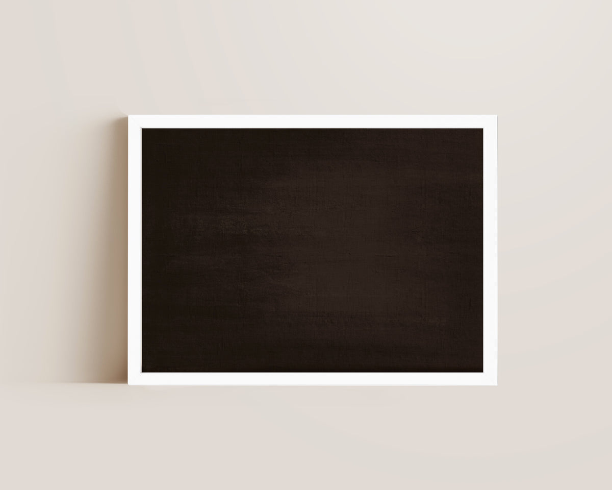 Dark Brown Abstract Wall Art Print