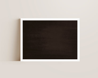Dark Brown Abstract Wall Art Print