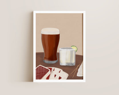 Ale & Margarita Date Night Print