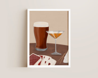 Ale & Pornstar Martini Date Night Print