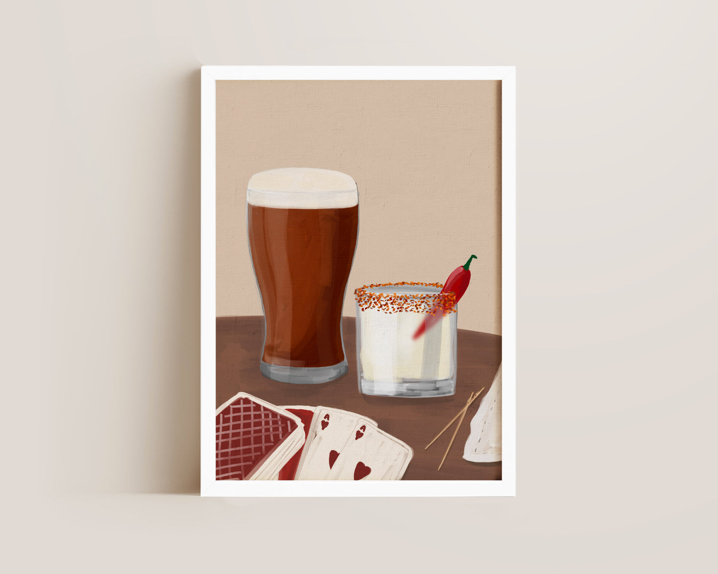 Ale & Spicy Margarita Date Night Print