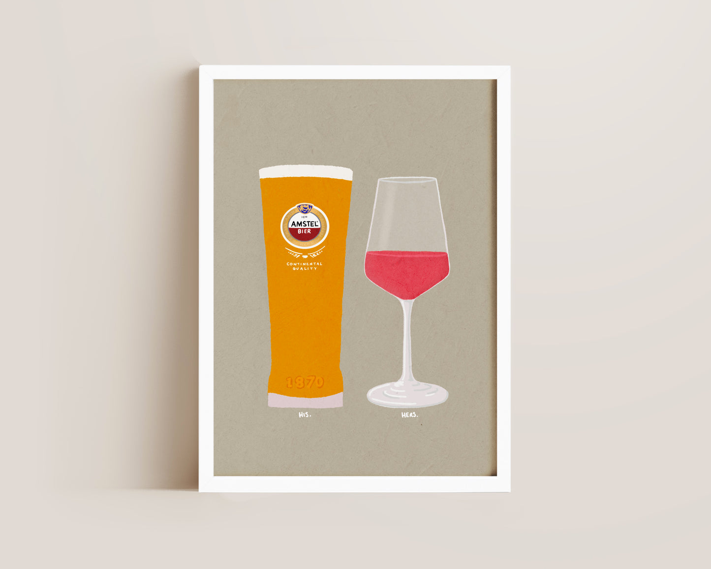 Amstel & Rose Print