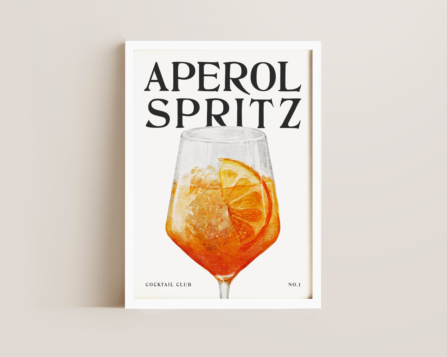 Aperol Spritz Cocktail Print