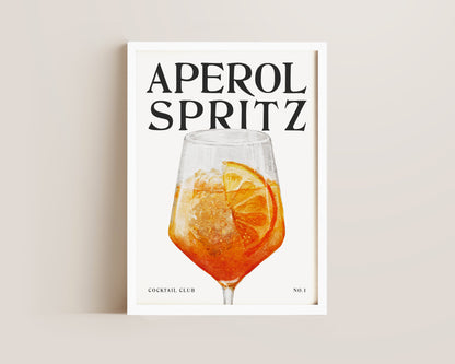 Aperol Spritz Cocktail Print