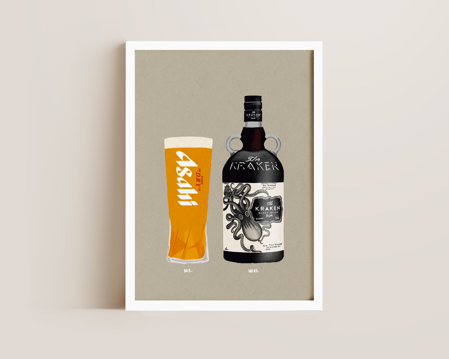 Asahi & Kraken Print