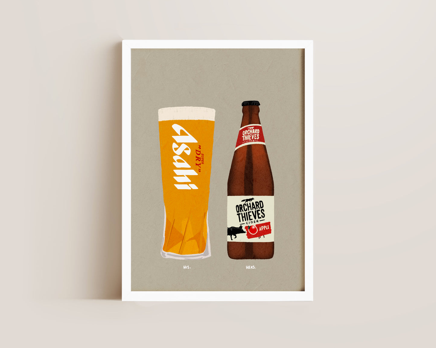 Asahi & Orchard Thieves Print