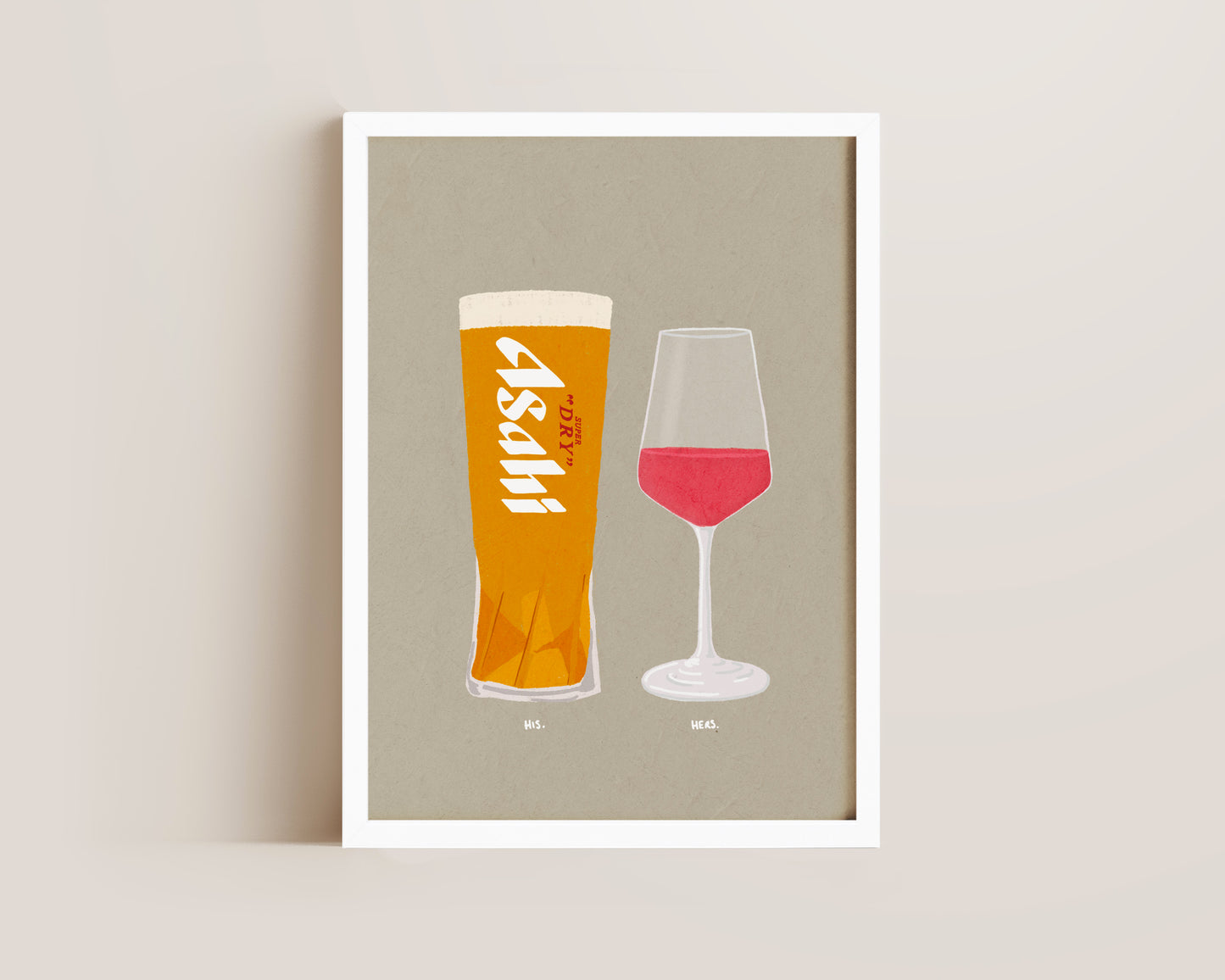 Asahi & Rose Print