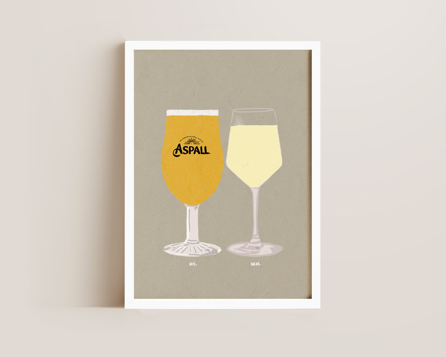 Aspall & White Wine Print